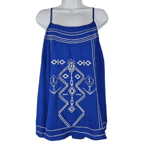 Maurices Tops 3x Maurices Royal Blue Flowy Sleeveless Plus Size Top